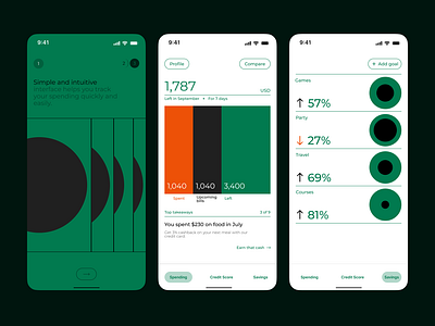 Finance Tracker App app boost concept design finace mobile ui ux