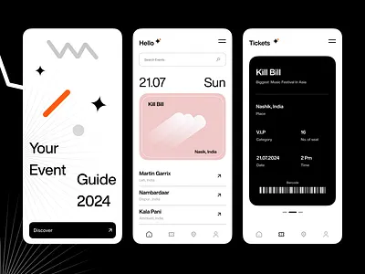 Event App app boost concept design event mobile playful ui ux