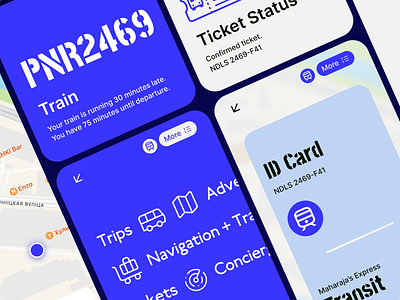 Sleek IRCTC Concierge App - Streamlined Travel Booking app booking bookingapp dribble dribbleshot graphicdesign tickets trips ui ux