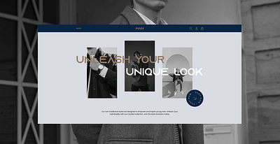 E-commerce Elegant Men's Fashion branding clean design dailyui design digital e commerce fashion interactive design men minimalism modern responsive design style ui ui design user interface ux ux design web web design