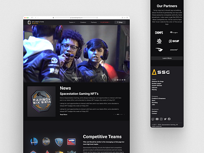 Redesign for Spacestation Gaming 3d animation badges clean dark mode design illustration madewithfigma mobile patches product design ui ux uxdesign