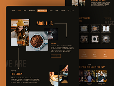 Coffee Shop Landing Page Design - SippinSpot branding business business website cafe coffee coffee shop design designer homepage landing page marketing new page ui web design web marketing web page webdesign websites wordpress