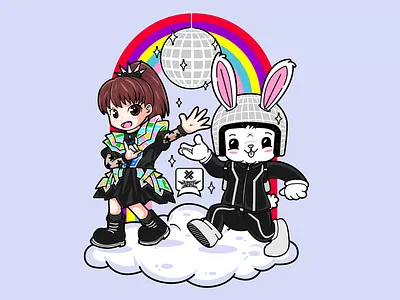 BABY METAL X ELECTRIC CALLBOY apparel artwork babymetal branding clothing design electriccallboy graphic illustration logo mascot merch streetwear ui vector