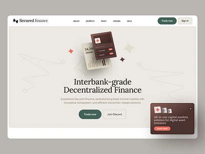 Secured finance - webdesign banking branding design digital finance graphic design illustration inspiration landing landingpage minimal product ui uidesign visual web webdesign