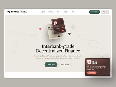 Secured finance - webdesign banking branding design digital finance graphic design illustration inspiration landing landingpage minimal product ui uidesign visual web webdesign