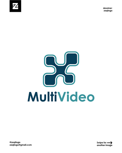 Multi Video Logo design dron graphic design logo logo type logos logotype modern multi multi video logo simple simple logo vector video