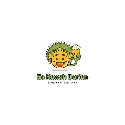 Es Kawah Durian's Brand Identity branddesign brandidentity branding design foodlogo graphic design illustration logo logodesign vector