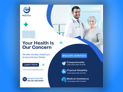 Medical Post branding fitness post graphic design illustration photoshop