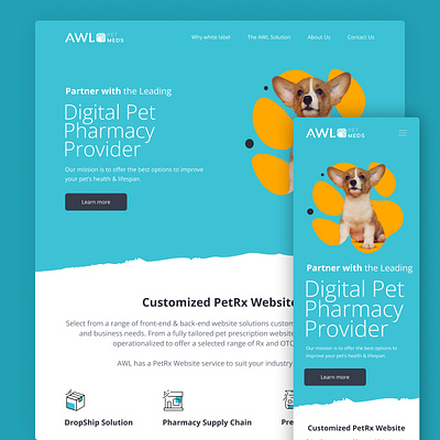 AWL Pet Meds - Web Design