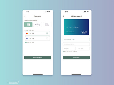 Daily UI #002 / credit card checkout checkout checkout page dailyui ui ux