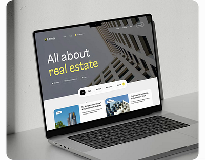 Blog design in real estate website blog design interface real estate app real estate website webdesign