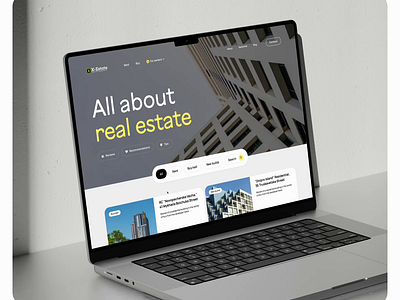 Blog design in real estate website blog design interface real estate app real estate website webdesign