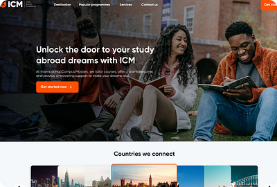 ICM - An educational Website 3d aftereffects animation branding design graphic design illustration logo ui vector