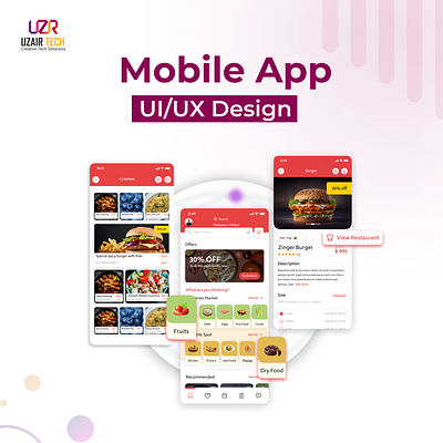 UI/UX Mobile App Design Services by Uzair Tech appdevelopment creativedesign digitalinnovation farmtotable fooddeliveryapp mobileappdesign ui uiuxdesign uiuxexpertise usercentricdesign userexperience