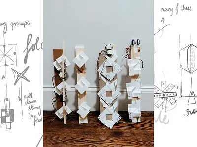 Origami Jaalis fabrication origami