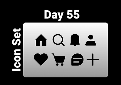 Day #055 Prompt: Icon Set #DailyUI #Figma #UIdesign logo ui