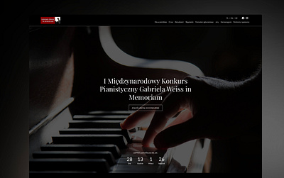 Piano competition - website competition designer piano ui ux webdesign website