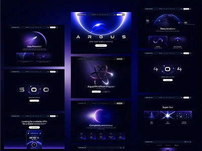 Argus website 3D assets 3d 3d animation ai service crypto ecommerce finance landing landing page landingpage trading vpn vpn service web web design web site web3 webdesign website