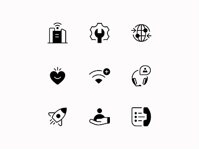 Odido Iconography black and white icons branding communication icon design digital design graphic design heart heart icon icon designers icon set iconography icons illustration illustrator line icon love icon office icon phone icon settings icon vector