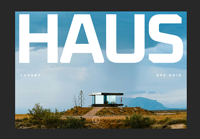 HAUS home house interaction interface interface design lifestyle typography ui ux