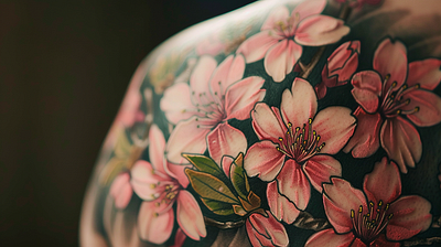 Stunning Cherry Blossom Tattoo on Back blossom tattoos body art cherry blossom cherry blossom body art cherry blossom tattoo flower tattoo imagella tattoo tattoos