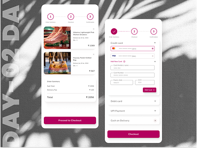 Credit Card Checkout - DailyUI 002/100 checkout creditcardcheckout dailyui dailyuichallenge figma ui userinterface