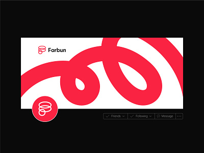 Farbun Logo - Facebook Banner coding design edgy facebook banner farbun flat logo modern programmer tech technology web