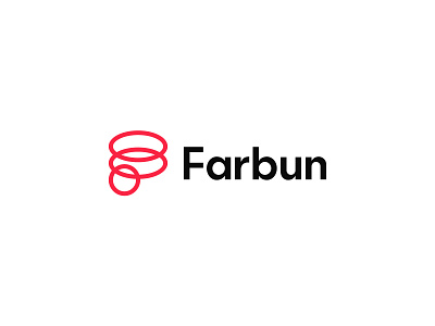 Farbun Logo - Web Developer agency branding clean coding design developer f logo farbun letter f logo modern programmer studio tech technology web