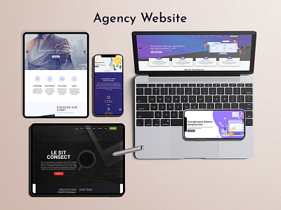 Agency website design branding creative design graphic design ill illustration ui user experience ux web design website website design wordpress theme