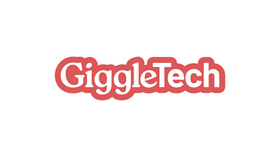 GiggleTech Red Version branding design graphic design illustration logo logo design modern tech logo ui vector