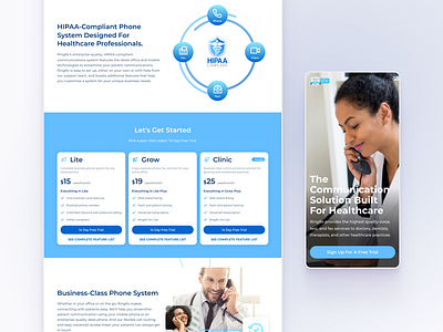 Website for Healthcare Communications platform | Home Page appdesign communication dailyui design doctors health healthcare home page landing page medical mobile website ui uidesign userexperience userinterface uxdesign website design