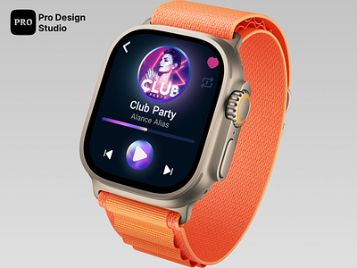 smartwatch UI design apple watch branding design logo minimal