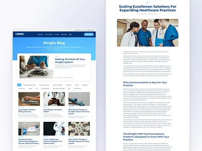 Website for Healthcare Communications platform | Blog & Article appdesign article blog blog preview dailyui design healthcare medical ui uidesign userexperience userinterface uxdesign website design