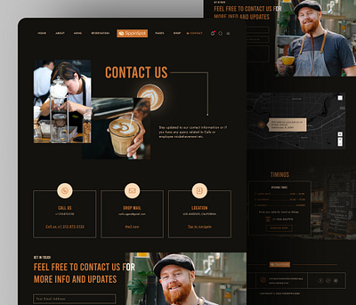 Coffee Shop Landing Page Design - SippinSpot branding business business website cafe coffee coffee shop design designer homepage landing page marketing new page ui web design web marketing web page webdesign websites wordpress