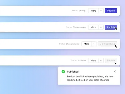 Rejected Idea: Save and Publish states data draft information pim publish saas save statuses updates