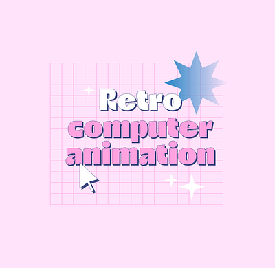 Retro computer animation animation computer motion graphics retro ui
