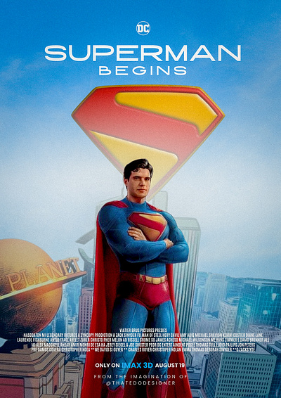 Superman movie poster design