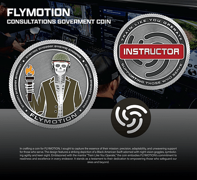 FLYMOTION CONSULTATIONS GOVERMENT COIN 3d animation branding coin comemorative crypto design graphic design illustration logo ui