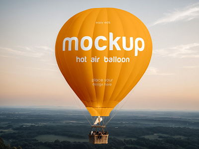 Hot Air Balloon adventure advertising air airship balloon basket excursion fly free freebie hot air balloon journey mockup outdoor sky sport tour tourism transport travel