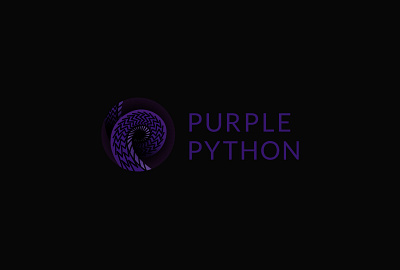 Purple Python P Letter Logo brand branding design illustration letter line logo logotype p purple puthon snake