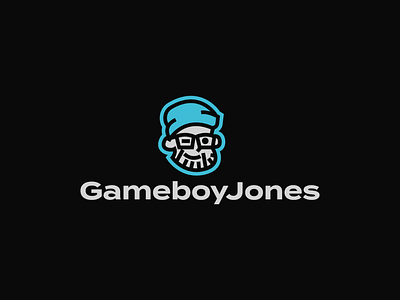 GamerboyJones blue branding design gaming graphic design illustration illustrator logo minimal vector