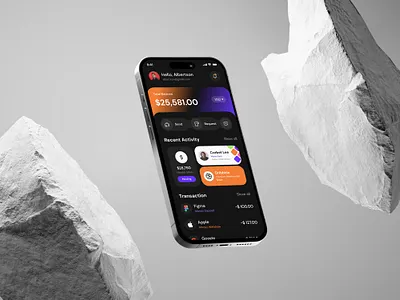 Finance Mobile App app concept app design app visual banking app finance finance app design fintech app graph mobile app statisticss tracker uiux