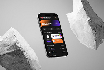 Finance Mobile App app concept app design app visual banking app finance finance app design fintech app graph mobile app statisticss tracker uiux