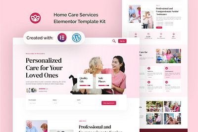 Welleden - Home Care Services Elementor Template Kit senior living