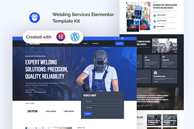 Metalwork - Welding Services Elementor Template Kit ui welding professional