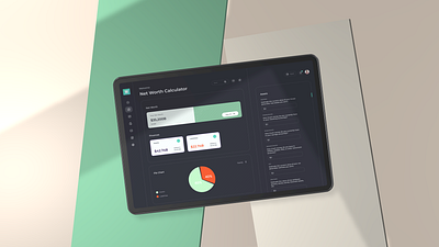 Net Worth Calculator 3d animation branding graphic design logo motion graphics ui