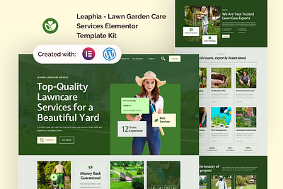 Leaphia - Lawn Garden Care Services Elementor Template Kit plant