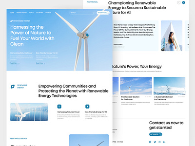 Renewable Energy UI Kit Landing Page battery eco fly landing page landing page design renewable energy website technology turbine ui uidesign uiux web web design webapp website website design