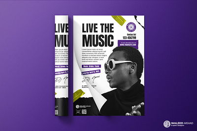 Music Flyer Template adobe illustrator adobe photoshop advertisement branding design graphic design illustration logo motion graphics ui