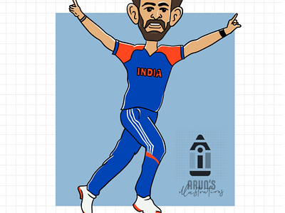 Bumrah - Illustration adobe design graphic design illustration illustrator procreate vector